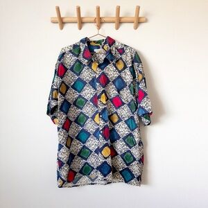 Burma Bibas Short Sleeve Silk Shirt